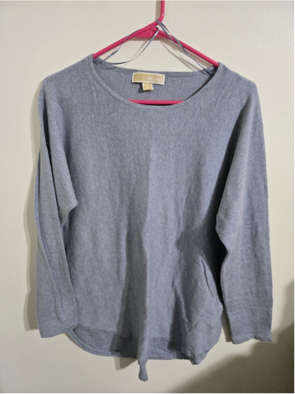 Michael Kors Oversized Blue Two-Tone Knit Pullover Tunic Women’s size M